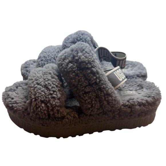 NEW UGG Australia Women's Size 10 Oh Fluffita Lighthouse Sheepskin Slippers - Picture 7 of 11